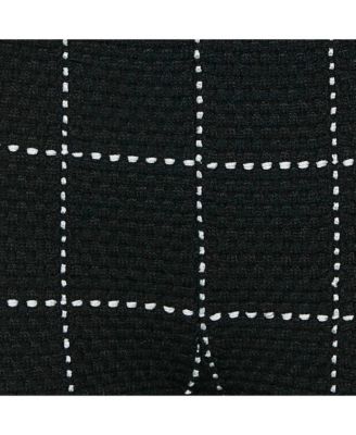 Women's Black Patterned Knit Chain Strap Detail Jumpsuit