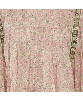 Women's Etoile Lilac Floral Print Cotton Voile Blouse