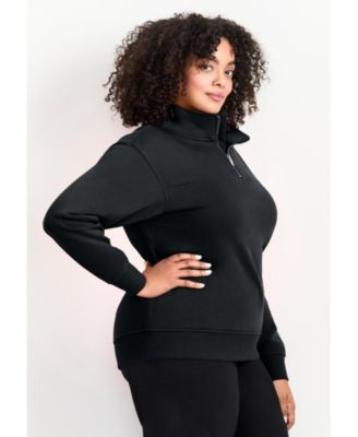 Women's Plus Size Piper Half-Zip Sweat Top