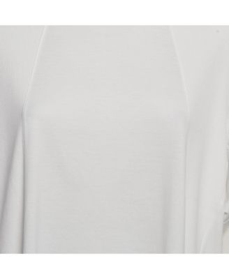 Women's White Cotton Jersey Loose Fit T-Shirt