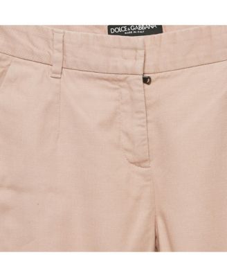 Women's Pink Gabardine Skinny Trousers