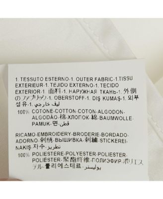 Women's White Cotton Poplin Short Sleeve Sangallo Shirt