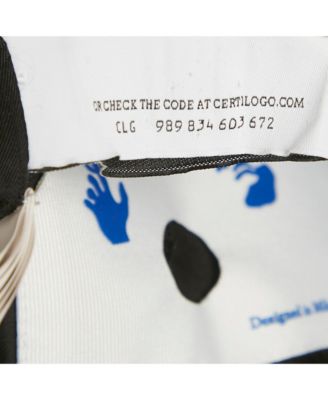 Men's Black Logo Print Synthetic Bomber Jacket