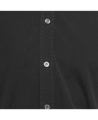 Men's Black Cotton Half Sleeve Shirt