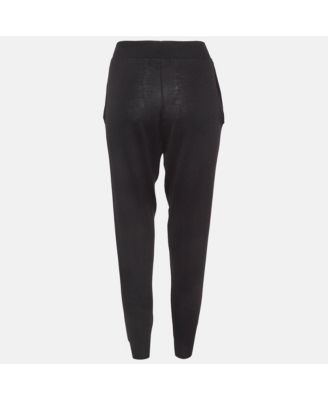 Women's Black Stretch Knit Joggers