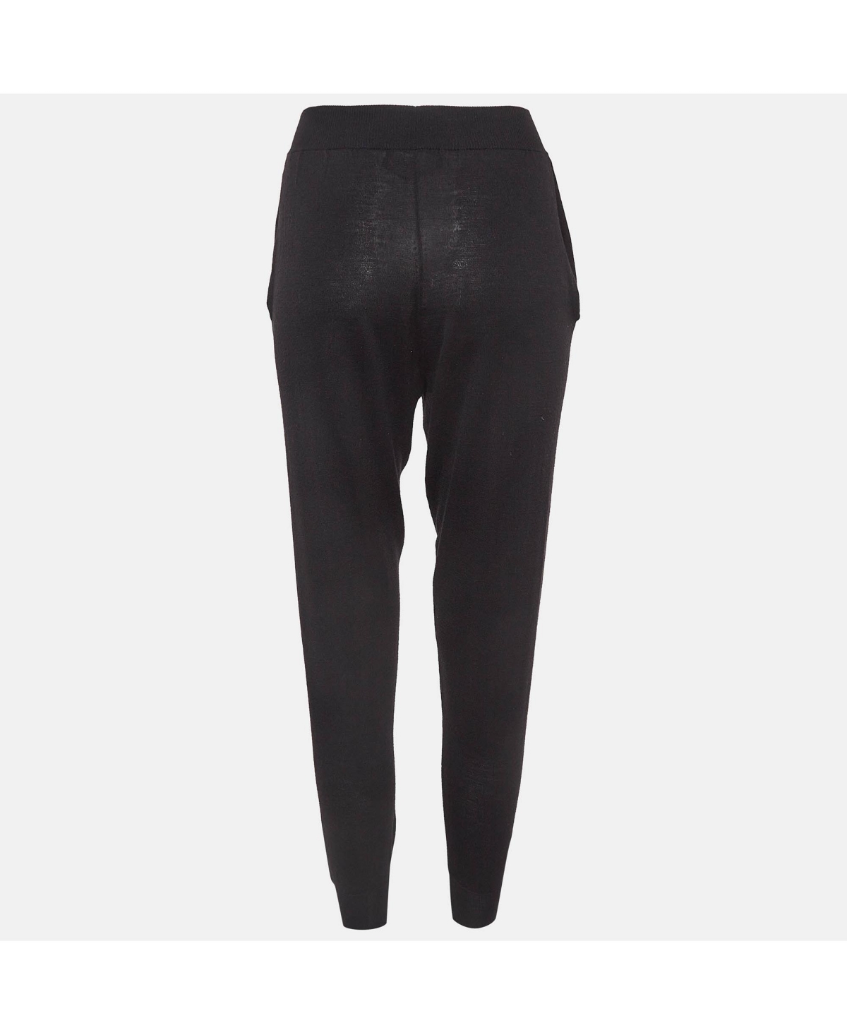 Pre-Owned Stella Mccartney Women's Black Stretch Knit Joggers