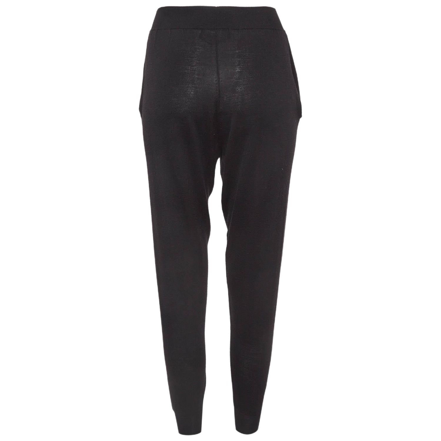 Women's Black Stretch Knit Joggers