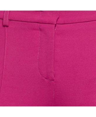 Women's Pink Jersey Pintuck Detail Trousers