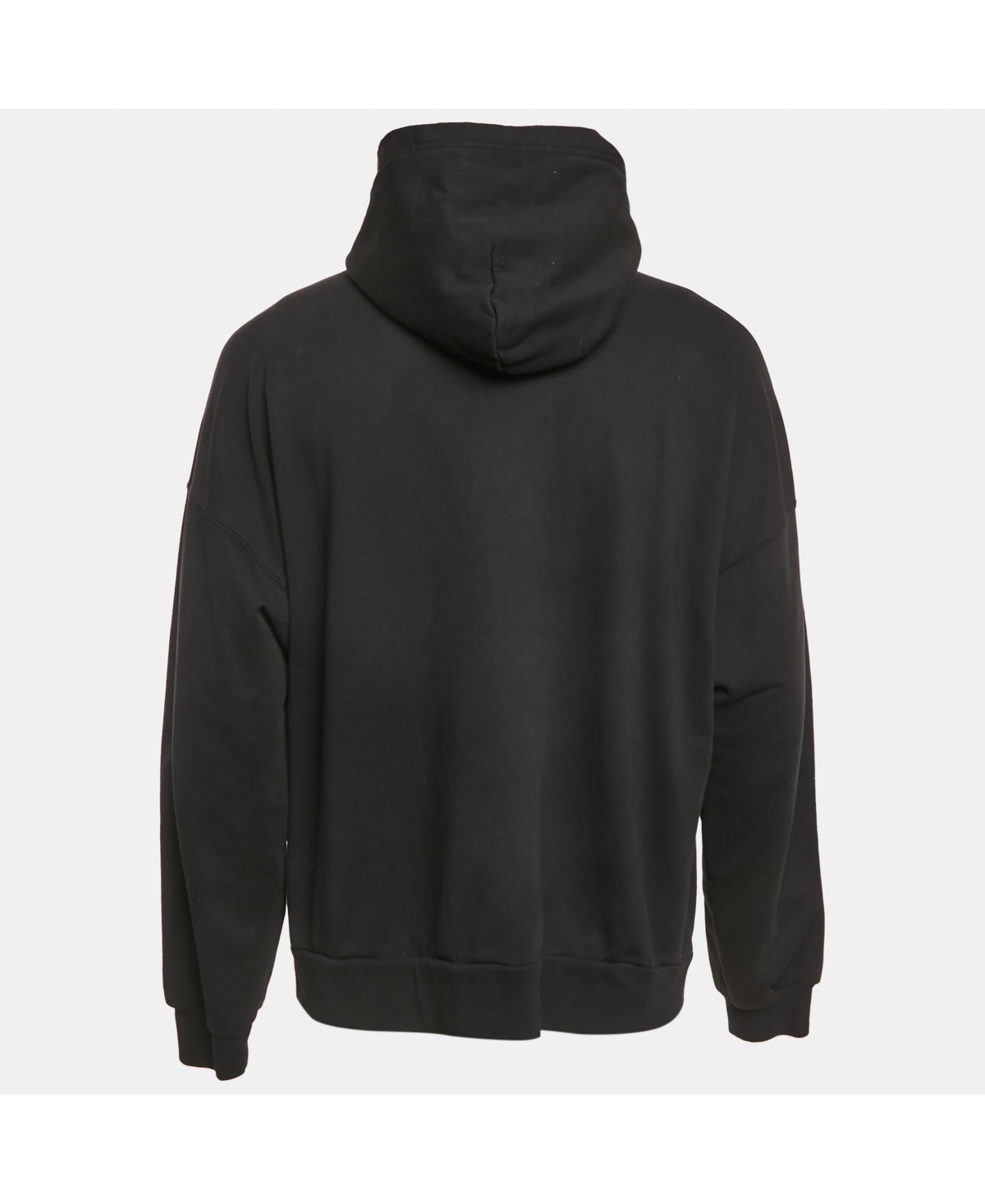 Pre-Owned Balenciaga Men's Unisex Black New York Embroidered Cotton Hoodie