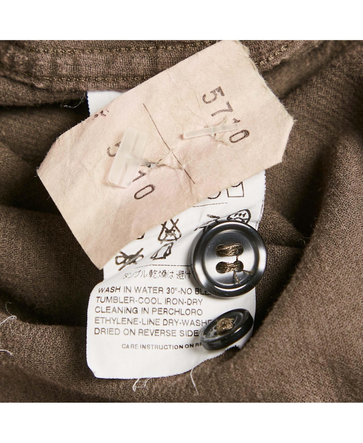 Pre-Owned Dolce & Gabbana Men's Brown Corduroy Gold Shirt