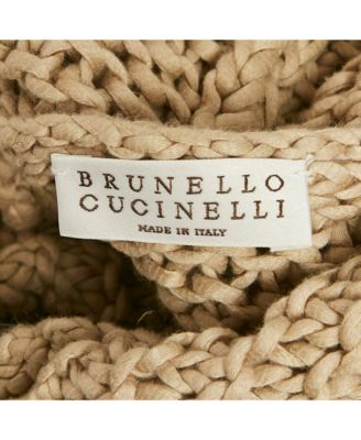 Women's Beige Chunky Knit Zip-Up Cardigan