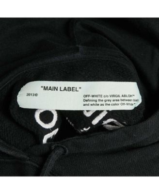 Women's White Logo Embroidered Cotton Hoodie