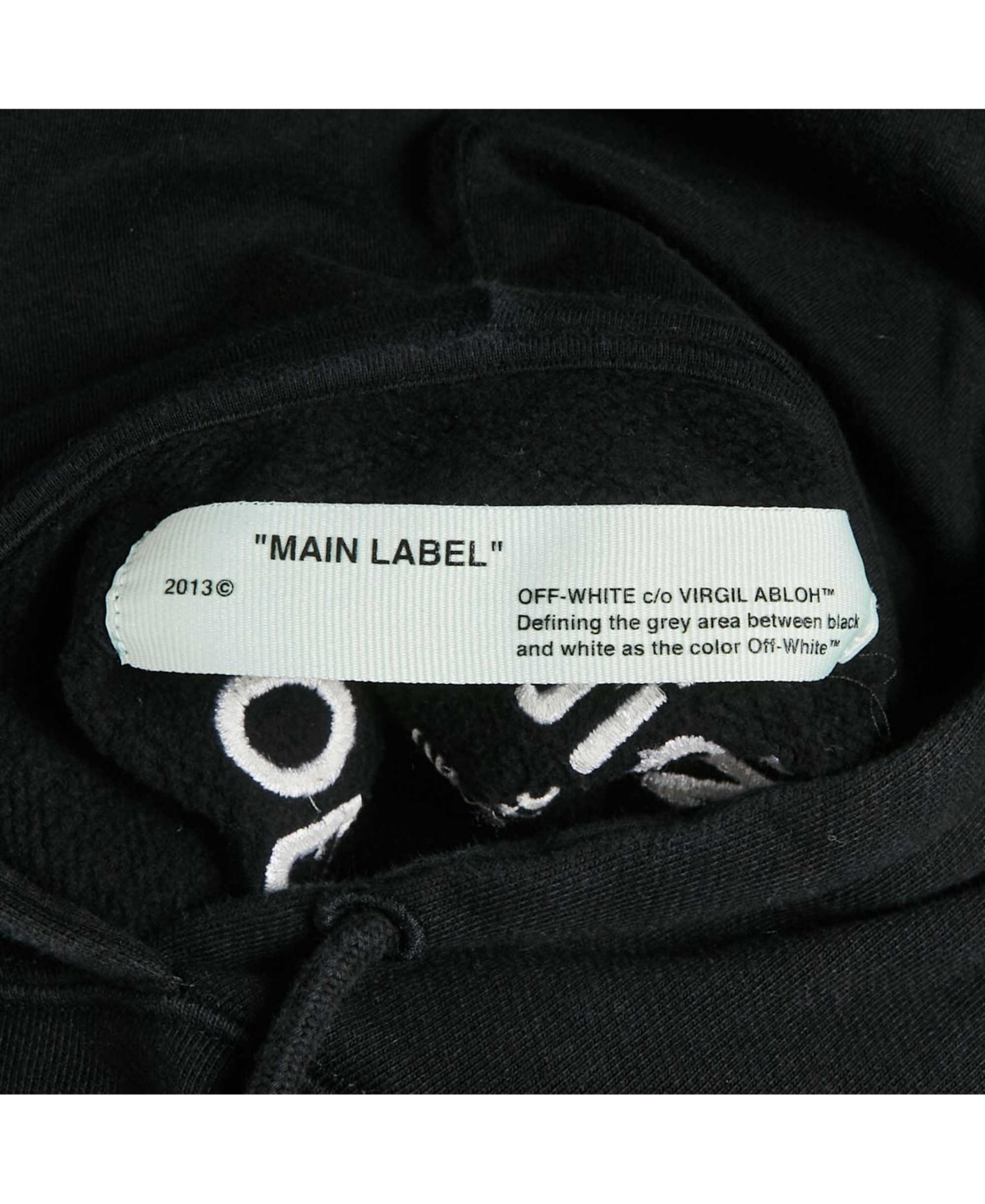 Pre-Owned Off-White Women's White Logo Embroidered Cotton Hoodie