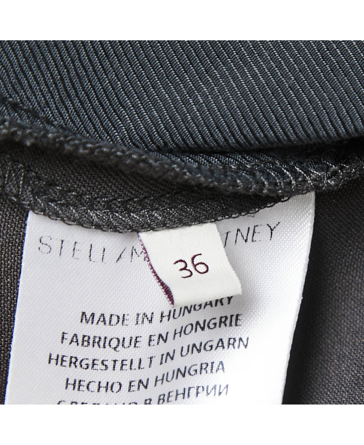 Pre-Owned Stella Mccartney Women's Grey Crepe Tapered Leg Pants