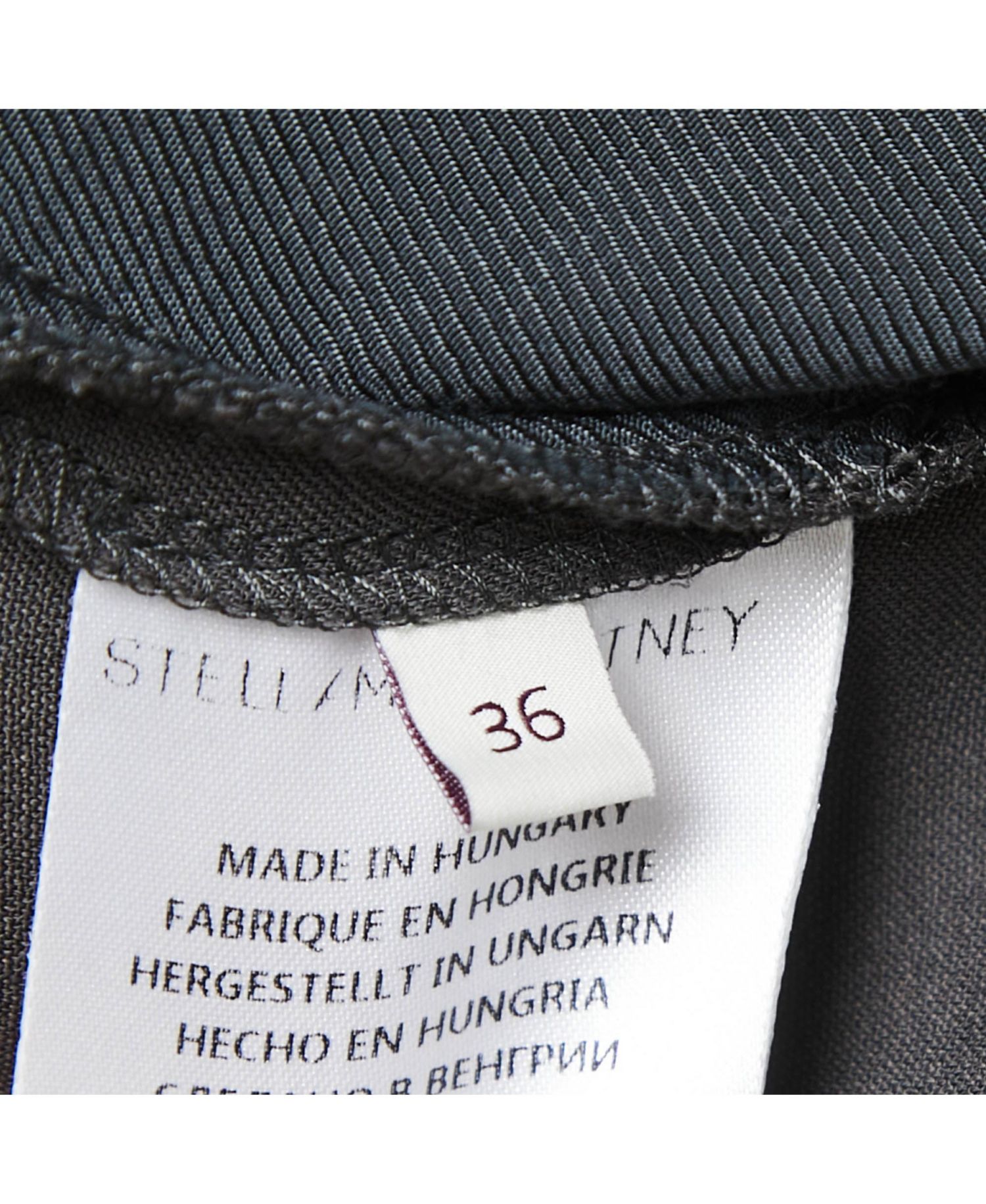 Women's Grey Crepe Tapered Leg Pants