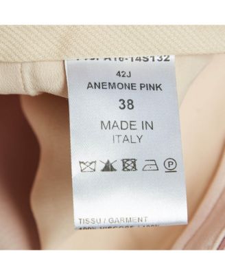 Women's Pink Crepe Regular Trousers