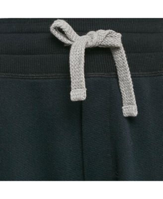 Women's Blue Embroidered Cotton Knit Drawstring Track Pants