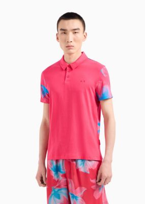 Men's Floral Polo Shirt