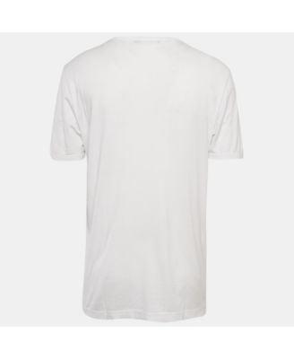 Men's White Jersey Crewneck T-Shirt