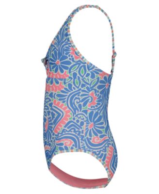 Girls' 7-16 Floral One-Piece Swimsuit