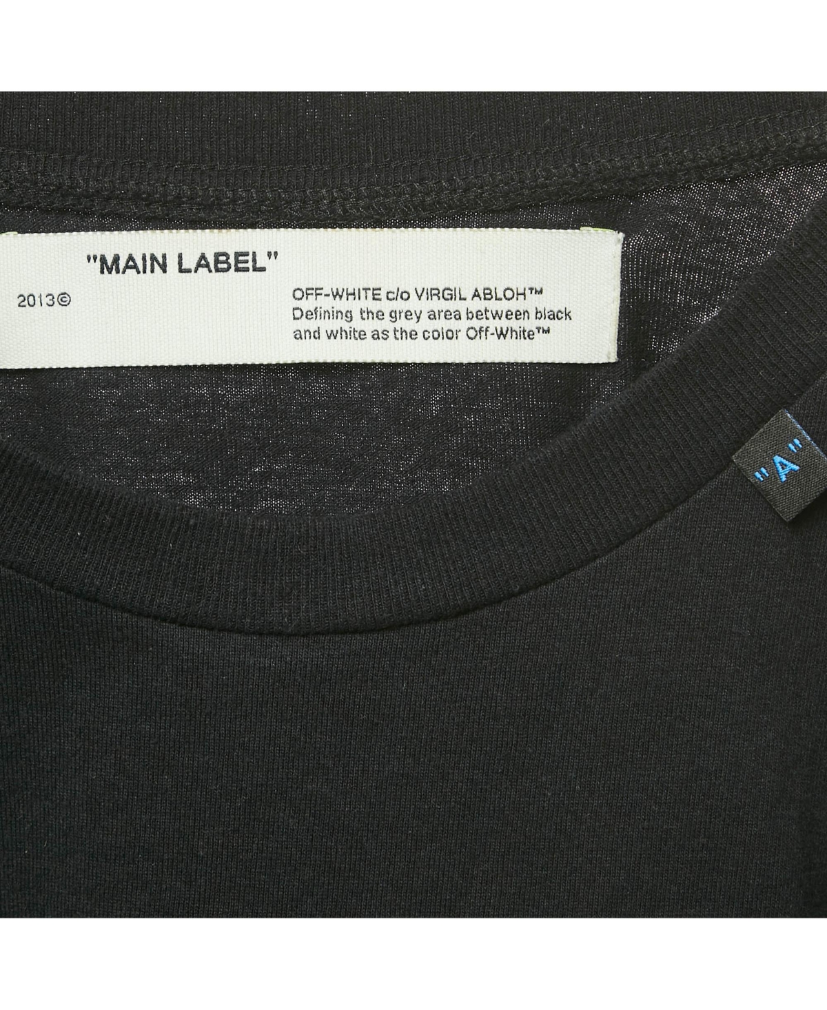 Pre-Owned Off-White Men's Black Logo Print Cotton Crew Neck T-Shirt