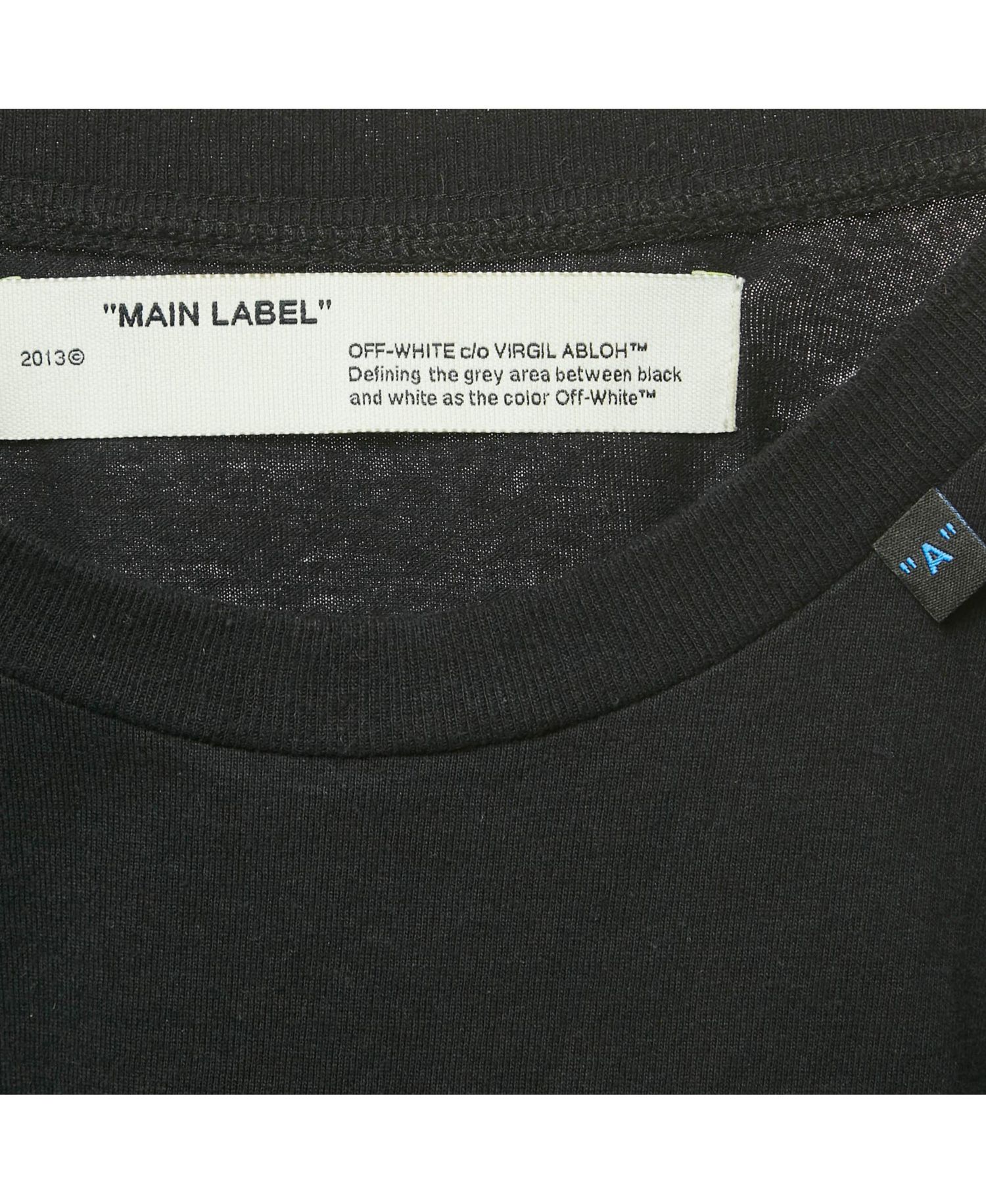 Men's Black Logo Print Cotton Crew Neck T-Shirt