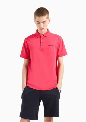 Men's Short-Sleeve Milano New York Logo Polo Shirt