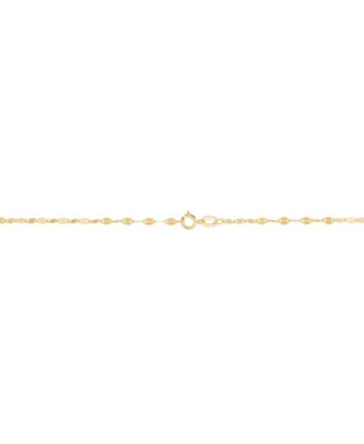 Mirror Chain Necklace in 10k Yellow Gold