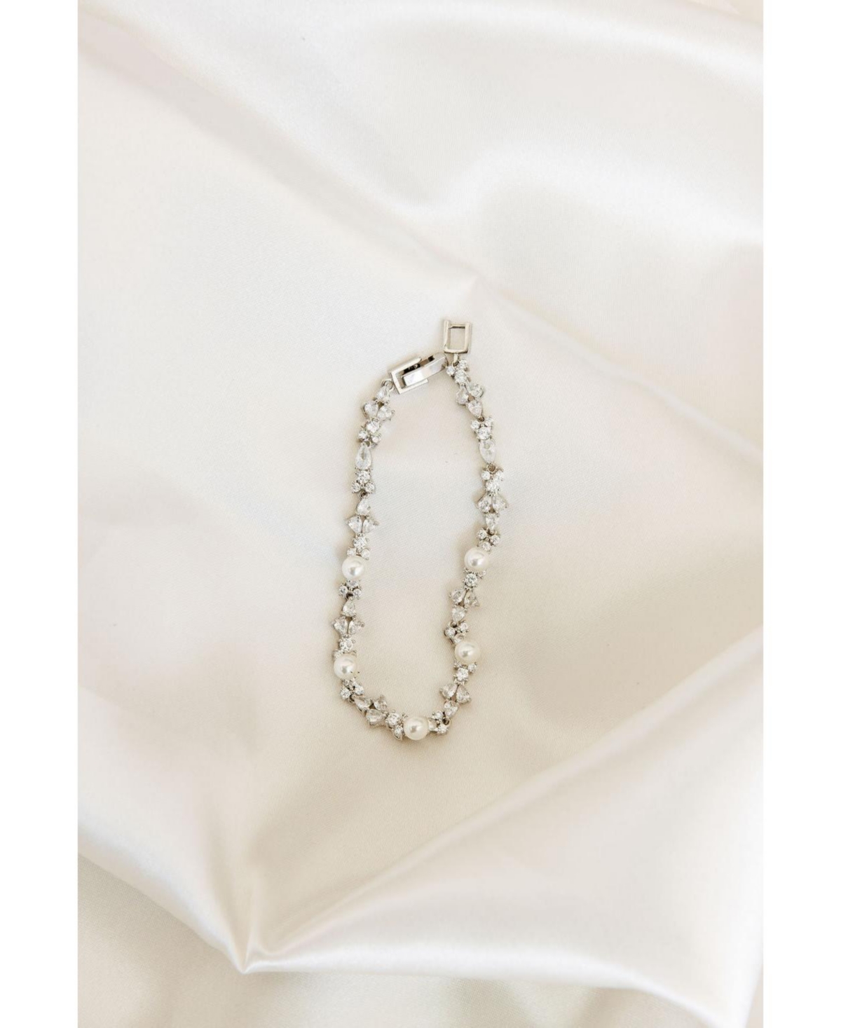 Opulent Pearl and Crystal Bracelet