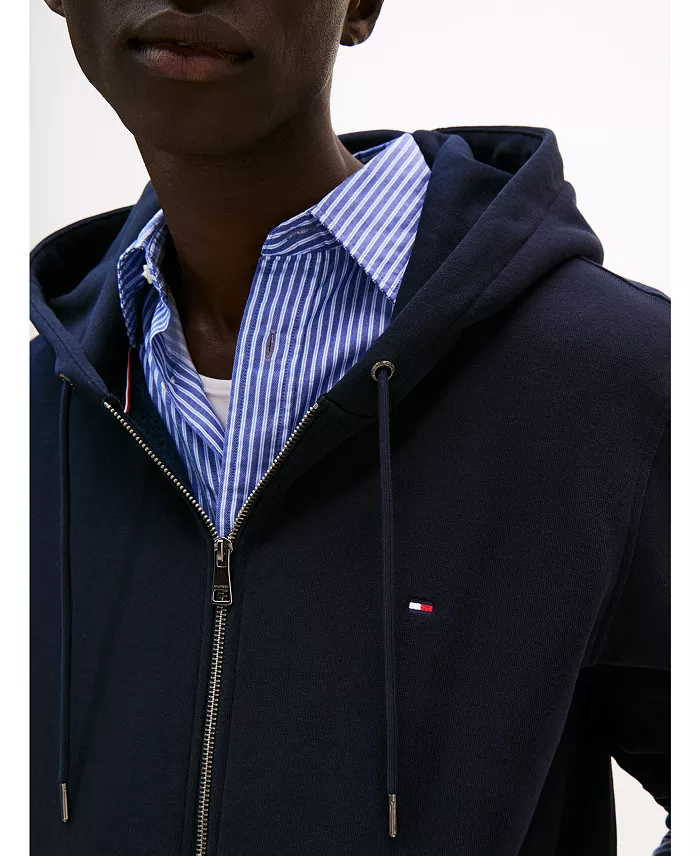 Men's Long Sleeve Zip-Front Flag Logo Hoodie - thumbnail 7