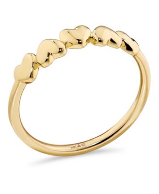 Sweet Heart Ring in 14K Gold, Size 6, approx. 1.5 grams