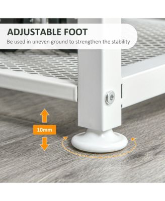 Outsunny wooden playhouse with door & windows, flowerpot holders, 46"x38", outdoor cottage for kids ages 3–8.