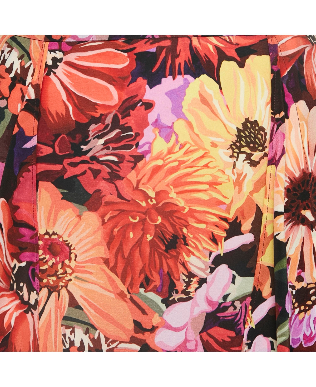 Pre-Owned Stella Mccartney Women's Multicolor Floral Print Silk Midi Skirt