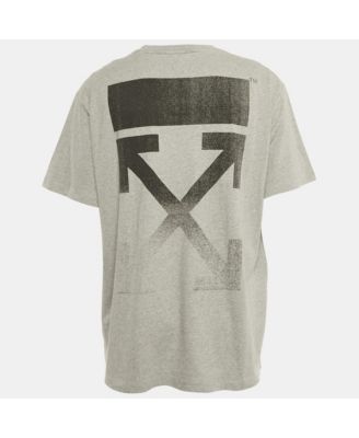 Men's Grey Faded Arrow Print Jersey T-Shirt