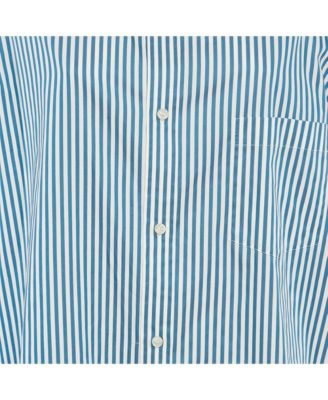 Women's Stripe Cotton Poplin Swing Shirt