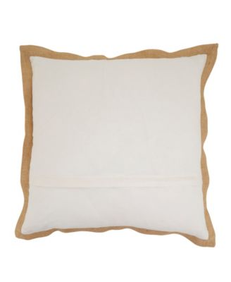 Embroidered Deer Poly Filled Decorative Pillow, 20" x 20"