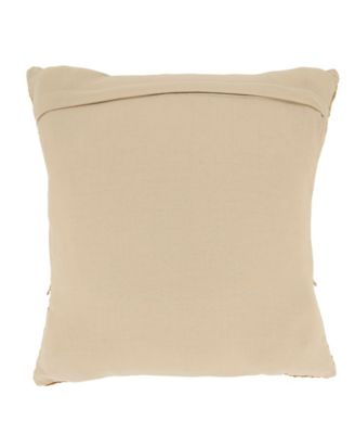Two-Tone Fringe Poly Filled Decorative Pillow, 20" x 20"
