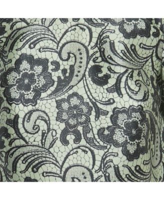 Women's Floral Print Organza Top