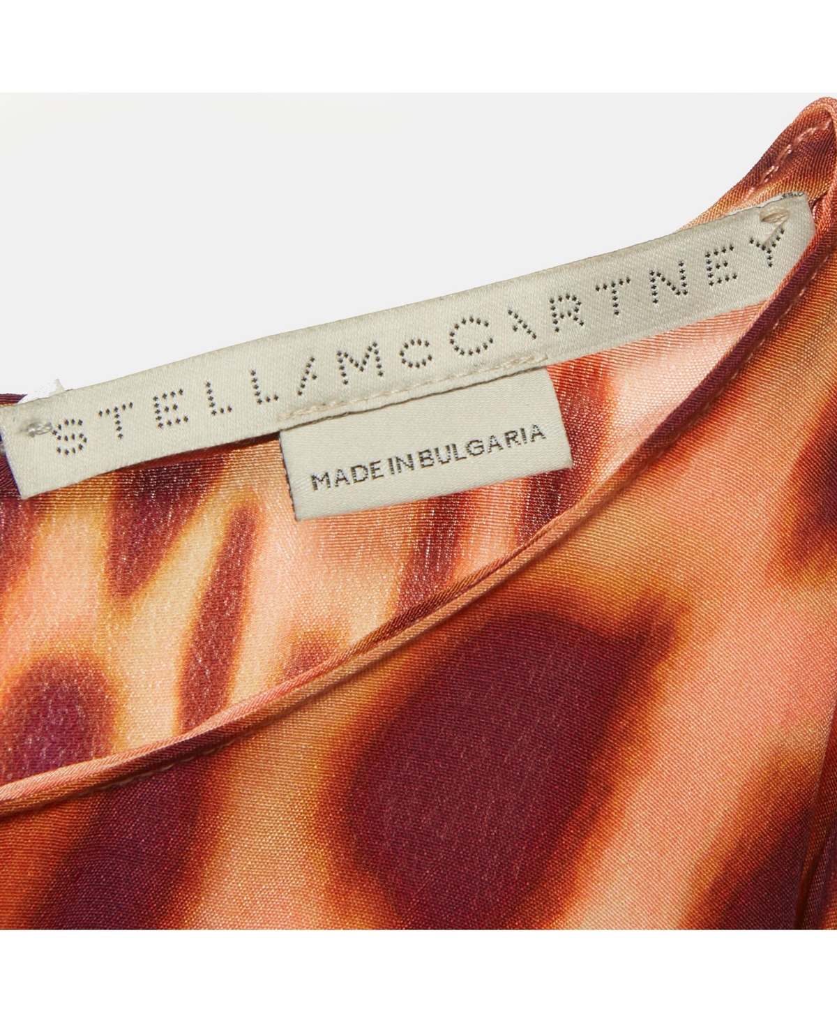 Pre-Owned Stella Mccartney Women's Multicolor Animal Print Silk Front Knot Jumpsuit