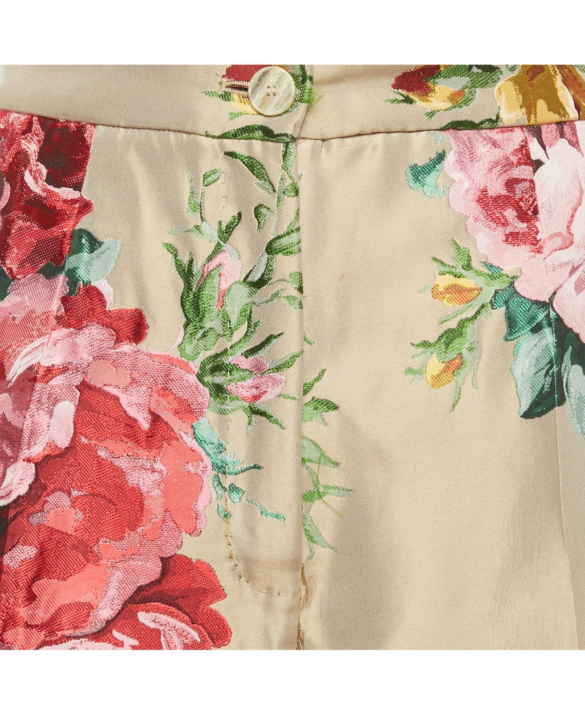 Pre-Owned Dolce & Gabbana Women's Floral Jacquard Tailored Pants