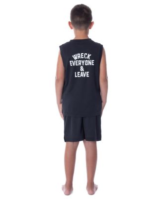 Boys Roman Reigns Icon Wreck Everyone And Leave Tank Short 2PC Pajama Set