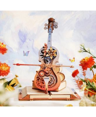 3D Puzzles, Symphony of Gorgeous Dreams Music Box Model with 199PCS, Unique Music Gift for Kids Adults, Multicolored, 8.1"7.3"23.5"