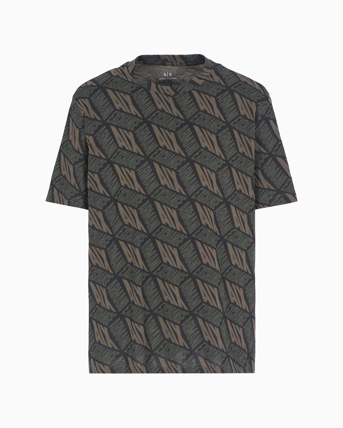 A|X Armani Exchange Men's Short Sleeve Crewneck 3D Graphic T-Shirt