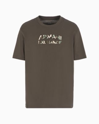 Men's Short Sleeve Crewneck Camo Logo T-Shirt