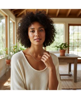 Flexible Strong 1.5MM .925 Sterling Silver Magic 8-Sided Snake Chain Necklace