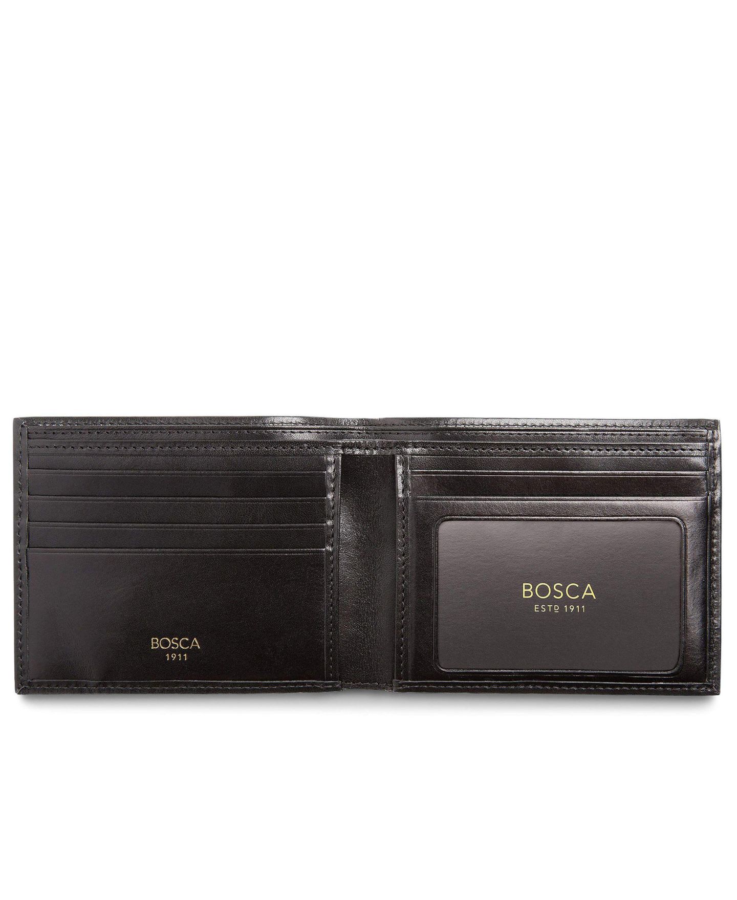 Мужской кошелёк Bosca Old Leather Executive ID Wallet RFID, Black — фото 4