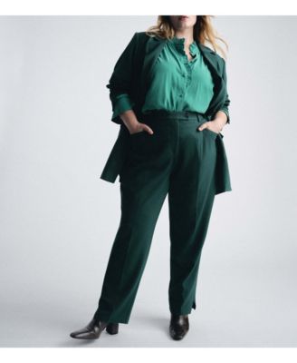 Plus Size Endora Stretch Cupro Blouse
