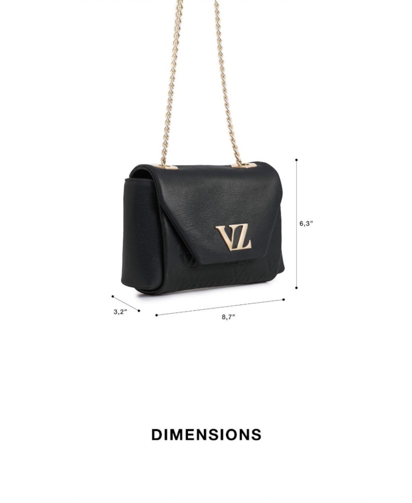 Женская сумка Velez Lili 3.0 Mini Leather Crossbody Bag With Chain, цвет: Чёрный — фото 5