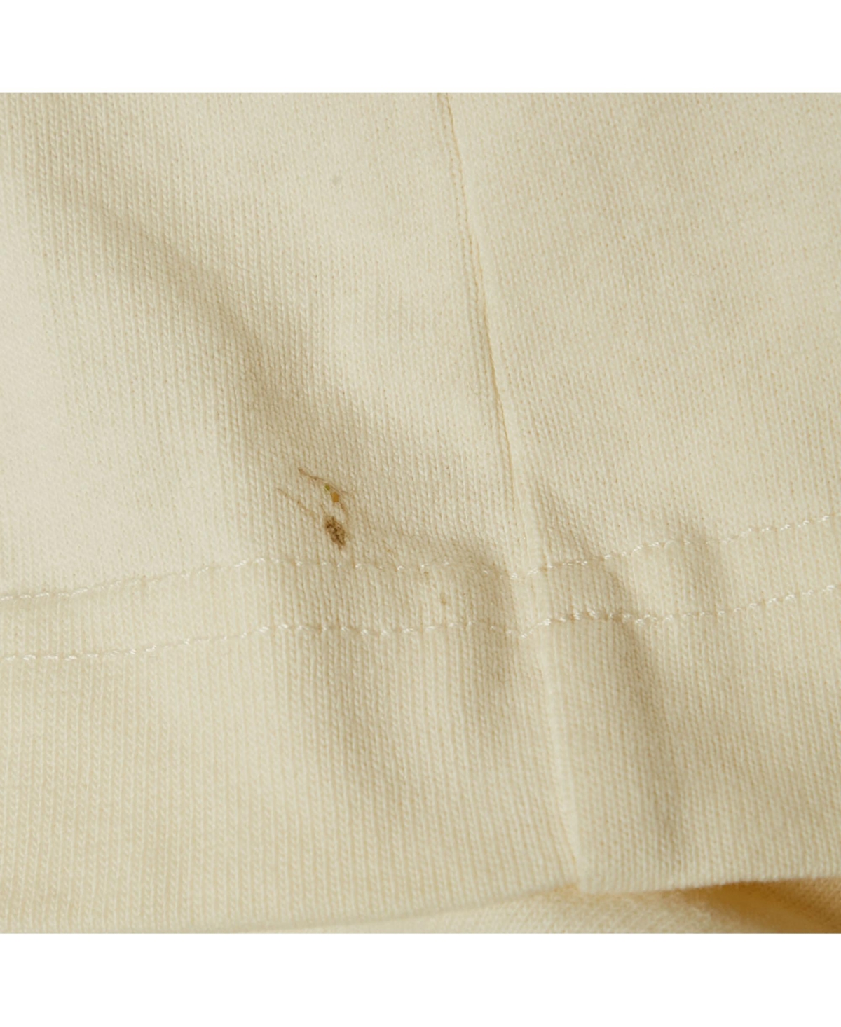 Pre-Owned Jacquemus Men's Off-White Cotton Banana Patch Detail Crew Neck T-Shirt