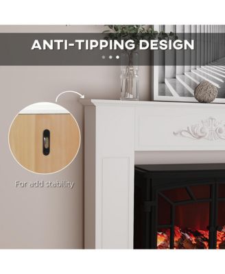 Freestanding Wood Mantel Surround for Electric Fireplace Stove